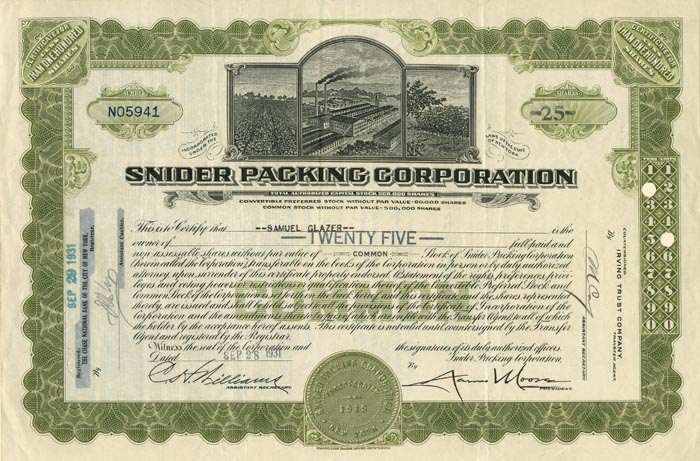 Snider Packing Corporation