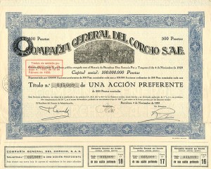 Compania General Del Corcho S.A.E.