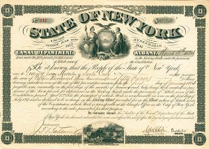 State of New York, Canal Department - Bond