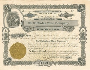 St. Nicholas Zinc Co. - Stock Certificate (Uncanceled)