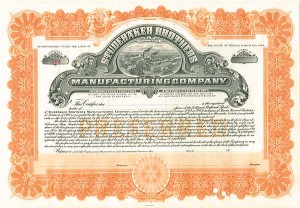 Studebaker Brothers Manufacturing Co. - Stock Certificate