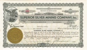 Superior Silver Mining Co. - Stock Certificate