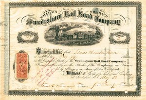 Swedesboro Railroad - Stock Certificate
