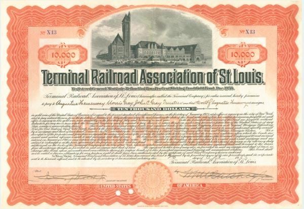 Terminal Railroad Association of St. Louis Company - Bond