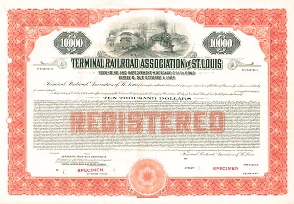 Terminal Railroad Association of St. Louis - Bond