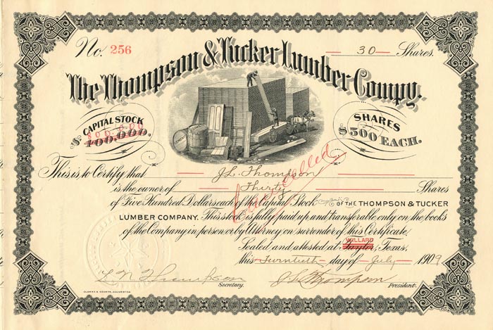 Thompson and Tucker Lumber Co.