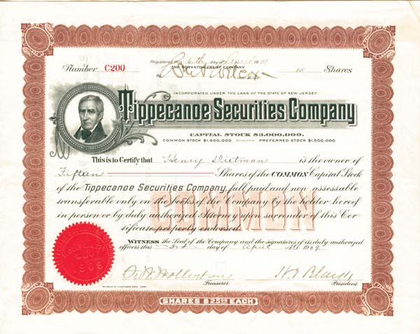 Tippecanoe Securities Co.
