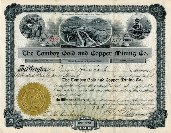Tomboy Gold and Copper Mining Co.