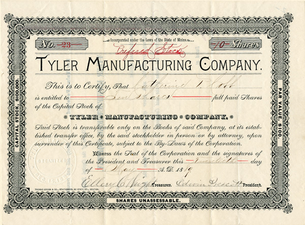 Tyler Manufacturing Co.