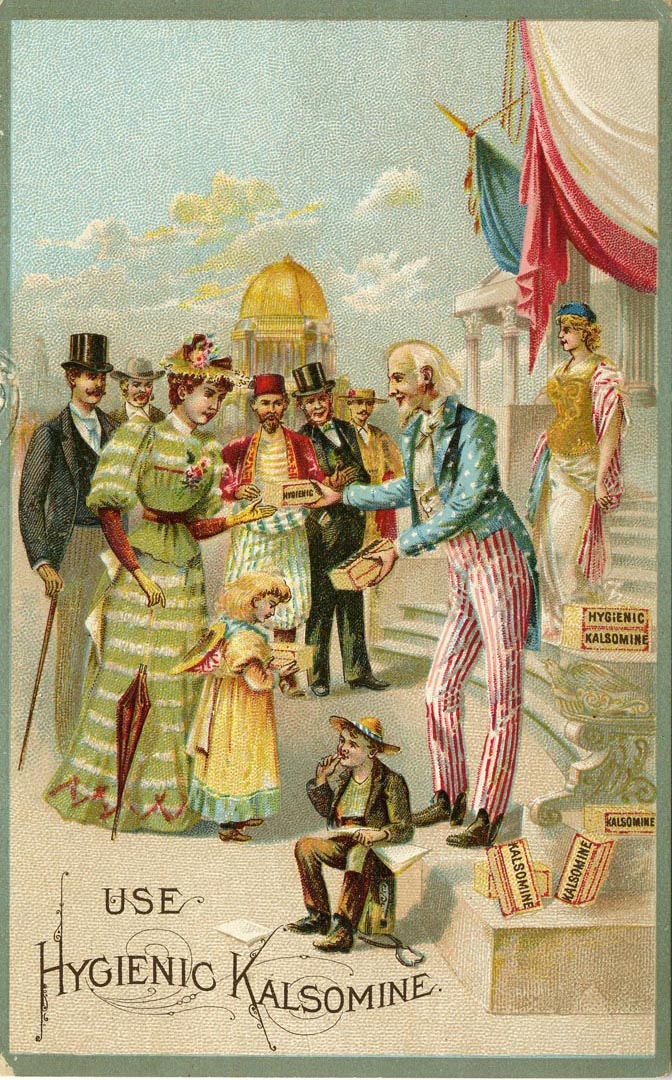 Uncle Sam Trade Card - Hygenic Kalsomine