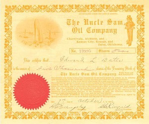 Uncle Sam Oil Co. - Stock Certificate