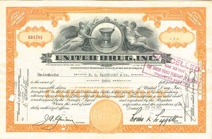 United Drug, Incorporated - Stock Certificate