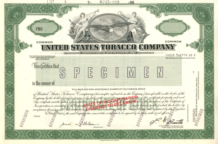 united states tobacco company United States Tobacco Co