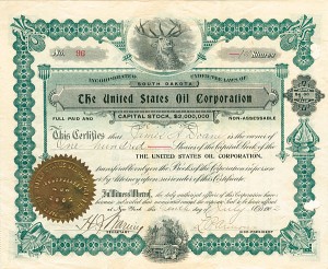 United States Oil Corporation - Stock Certificate