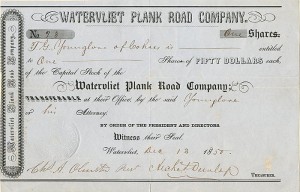 Watervliet Plank Road Co.