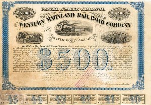 Western Maryland Railroad - $500 Bond