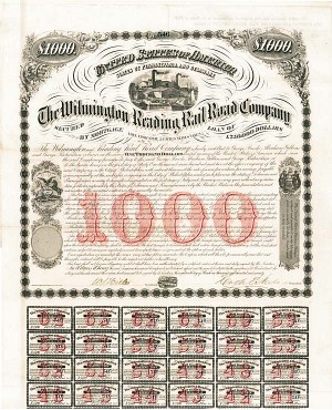 Wilmington and Reading Railroad - Bond